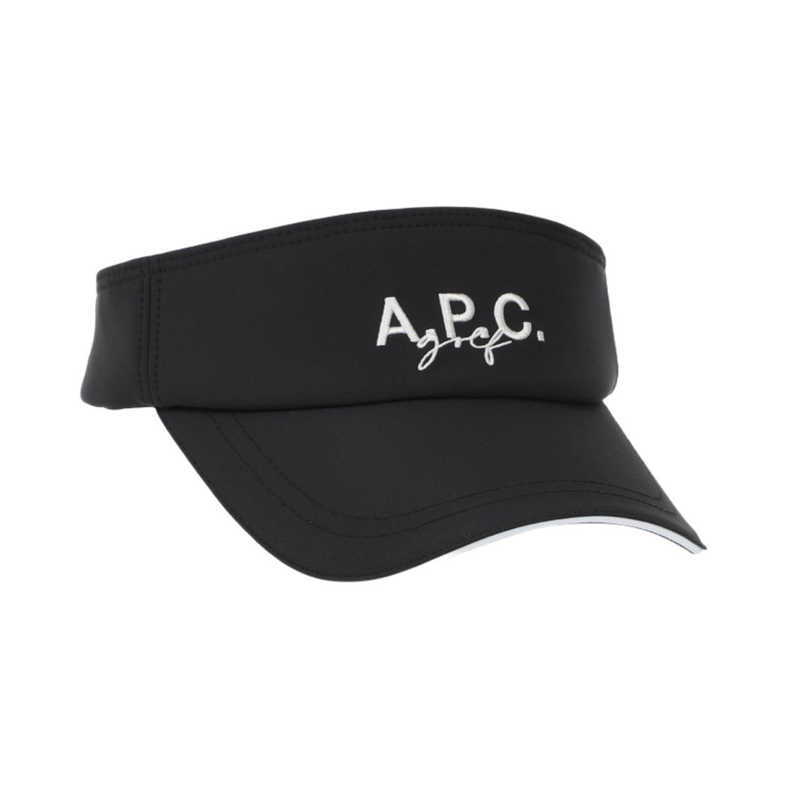 CCZ42C2 A.P.C. Golf Saint-Denis Sun Visor Black