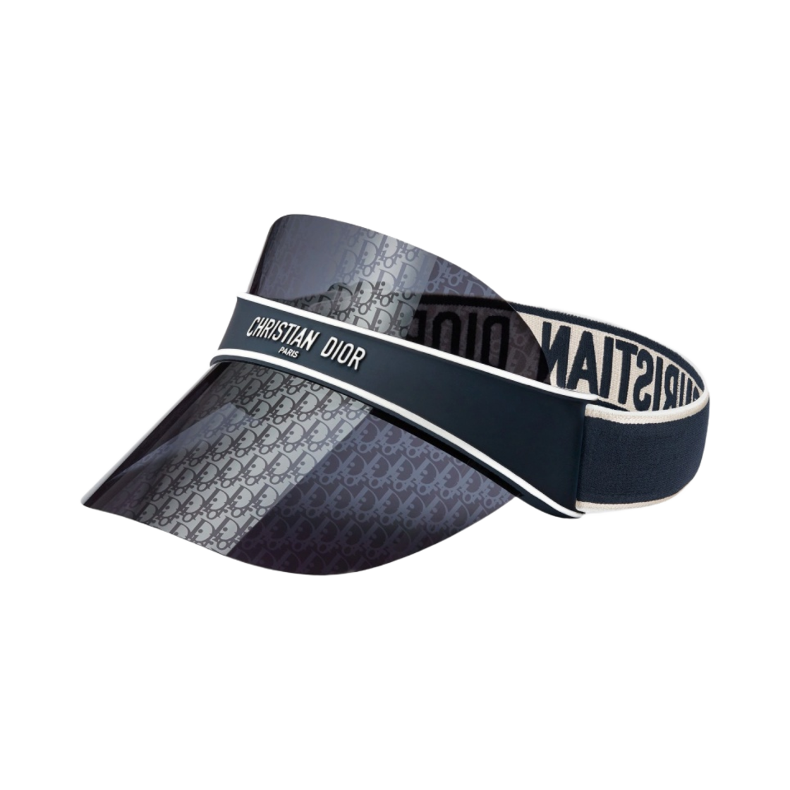 (W) 디올 클럽 V1U 바이저 블루 디올 오블리크((W) Dior Club V1U Visor Blue Dior Oblique)