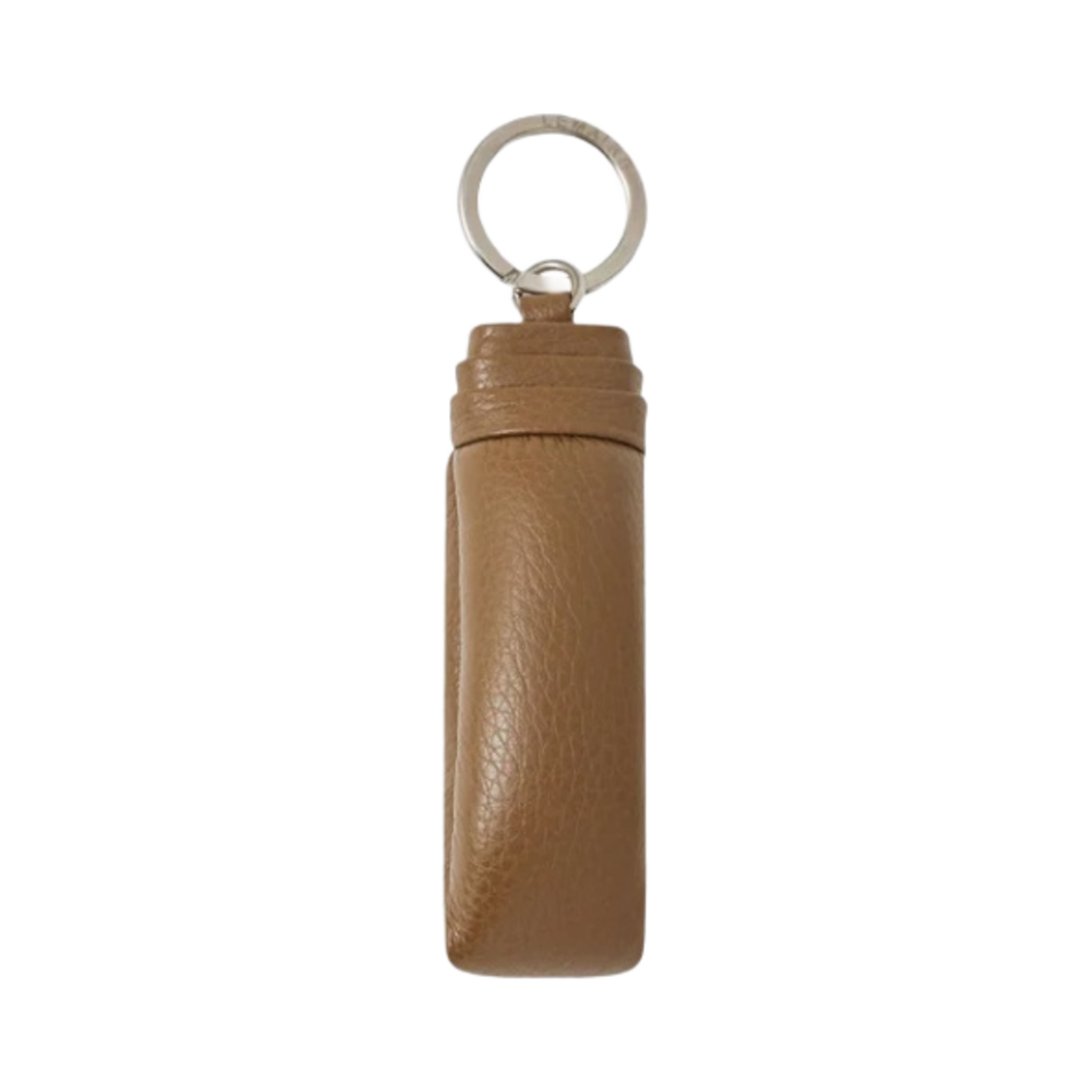 AC304-LL0018-480 Lemaire Wadded Key Holder Soft Grained Leather Olive Brown