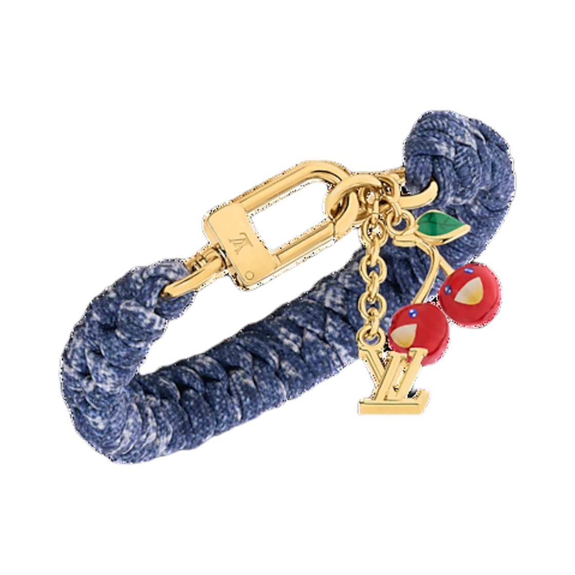 (W) 루이비통 x 무라카미 타카시 트레세즈 브레이슬릿 데님 블루((W) Louis Vuitton x Murakami Takashi Tressage Bracelet Denim Blue) - 2