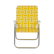 Lawn Chair Magnum Chair Yellow White