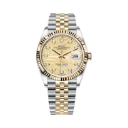 Rolex Datejust 36mm 126233 Palm Motif Golden Diamond-Set Jubilee