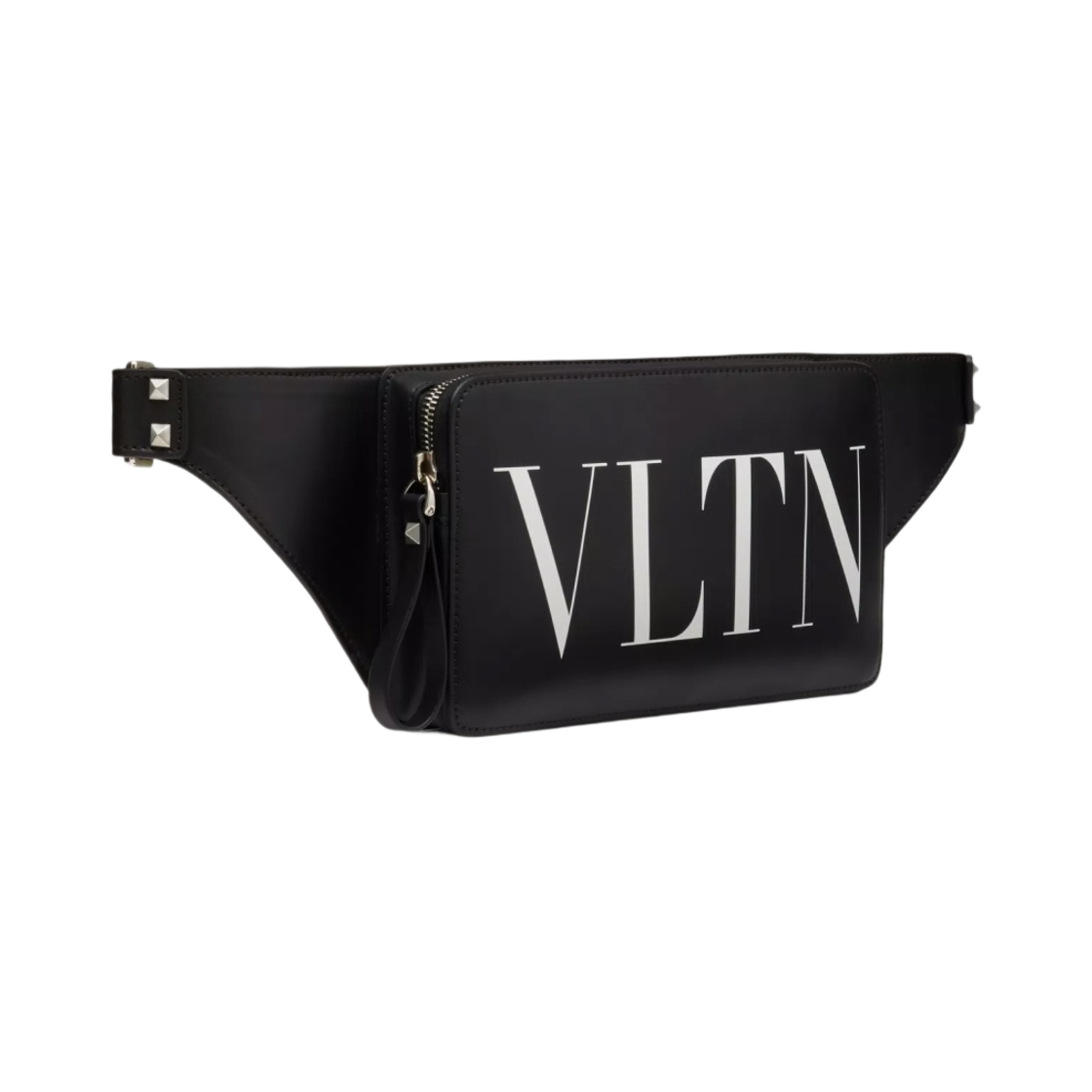 발렌티노 레더 VLTN 벨트백 블랙(Valentino Leather VLTN Belt Bag Black) - 2