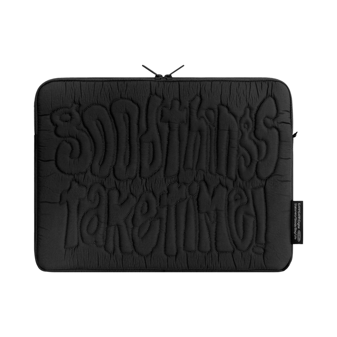 어프어프 굿 띵스 테이크 타임 노트북파우치 블랙(earpearp Good Things Take Time Notebook Pouch Black)