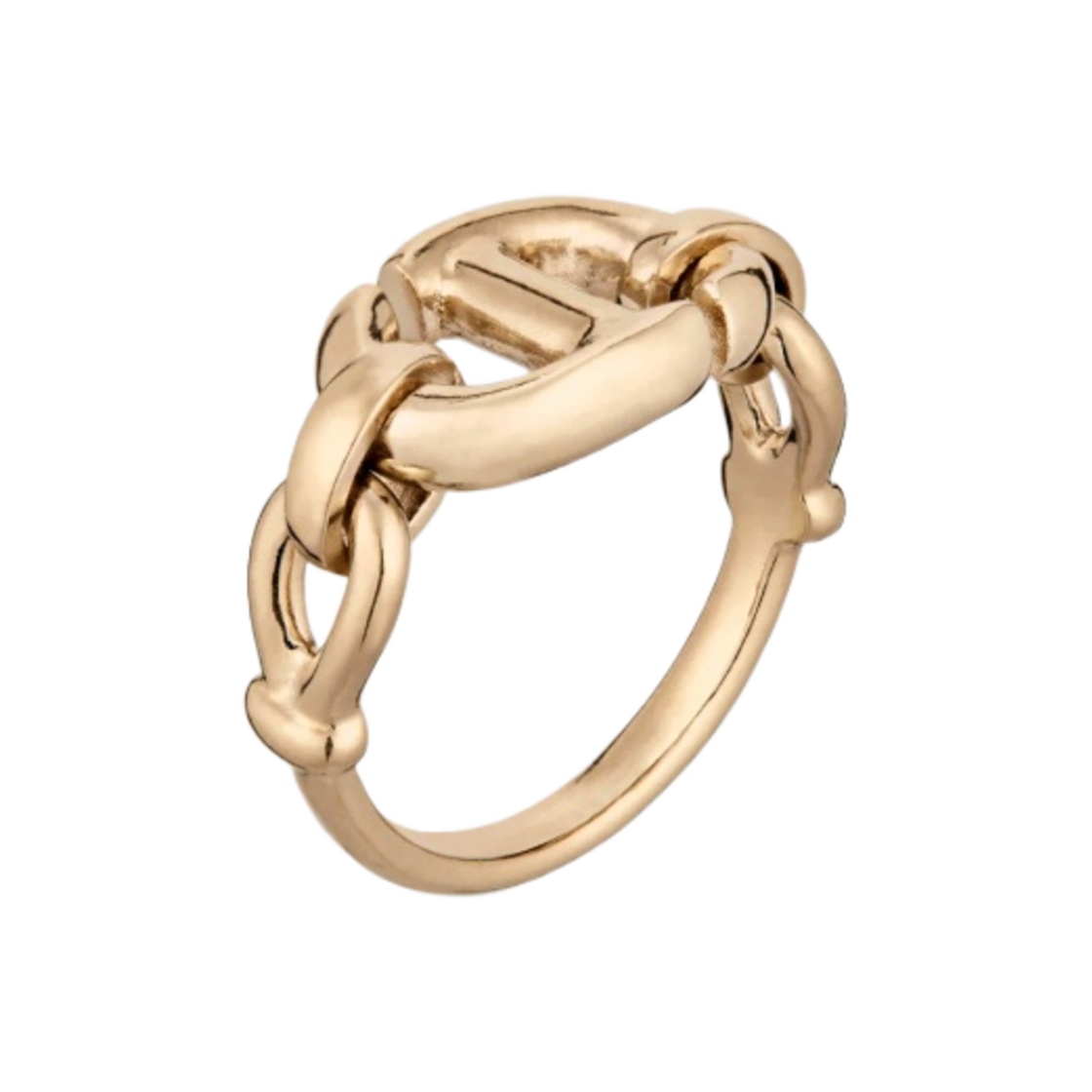R1328WOMMT-D300 (W) Dior CD Navy Ring Gold Finish Metal