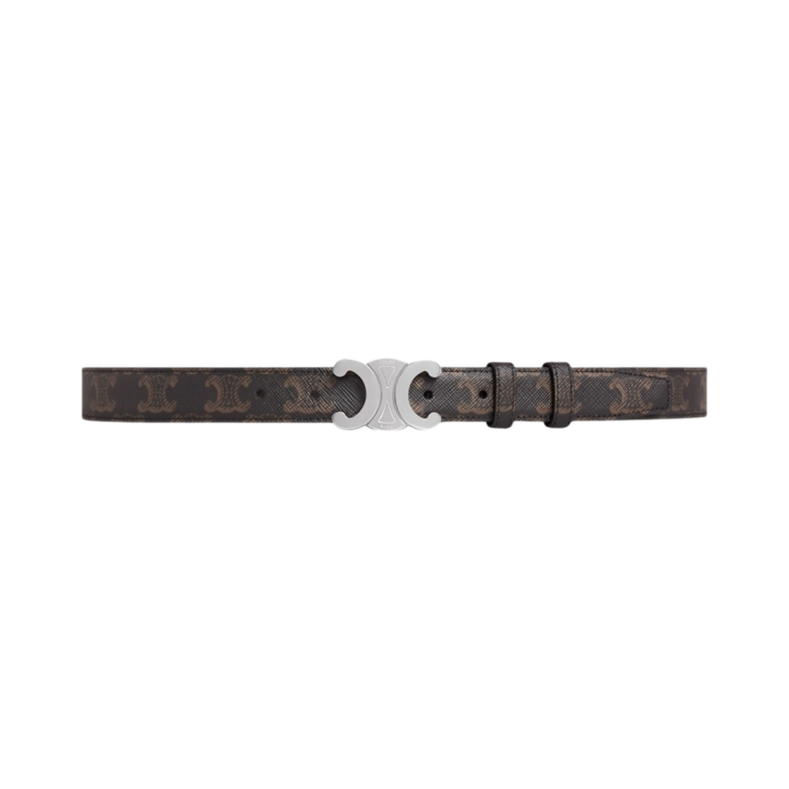 셀린느 미디움 트리옹프 벨트 트리옹프 캔버스 블랙(Celine Medium Triomphe Belt in Triomphe Canvas Black)