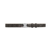 Celine Medium Triomphe Belt in Triomphe Canvas Black