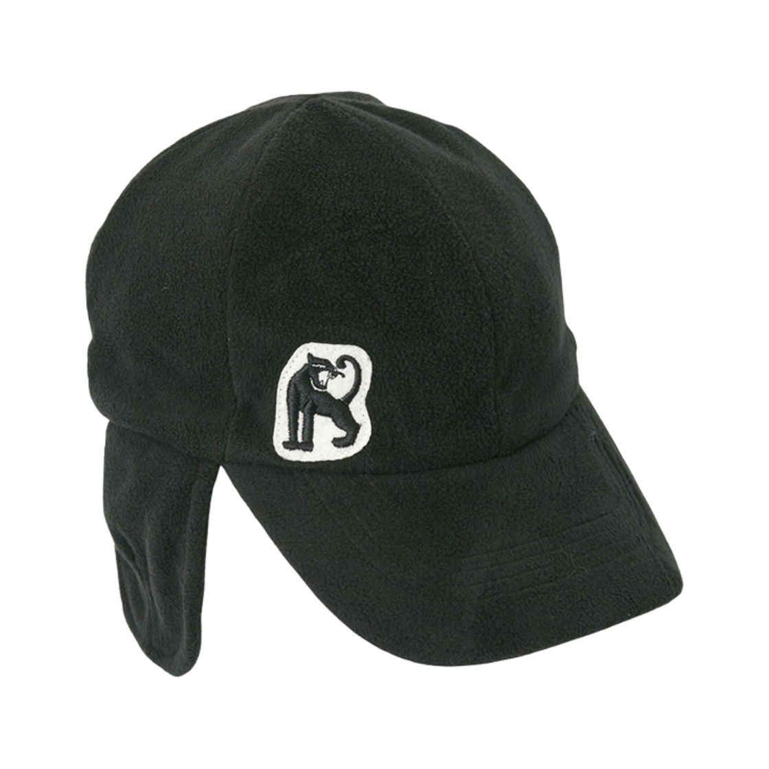 1100012699 (Kids) Mini Rodini Ear Shaped Ball Cap Black