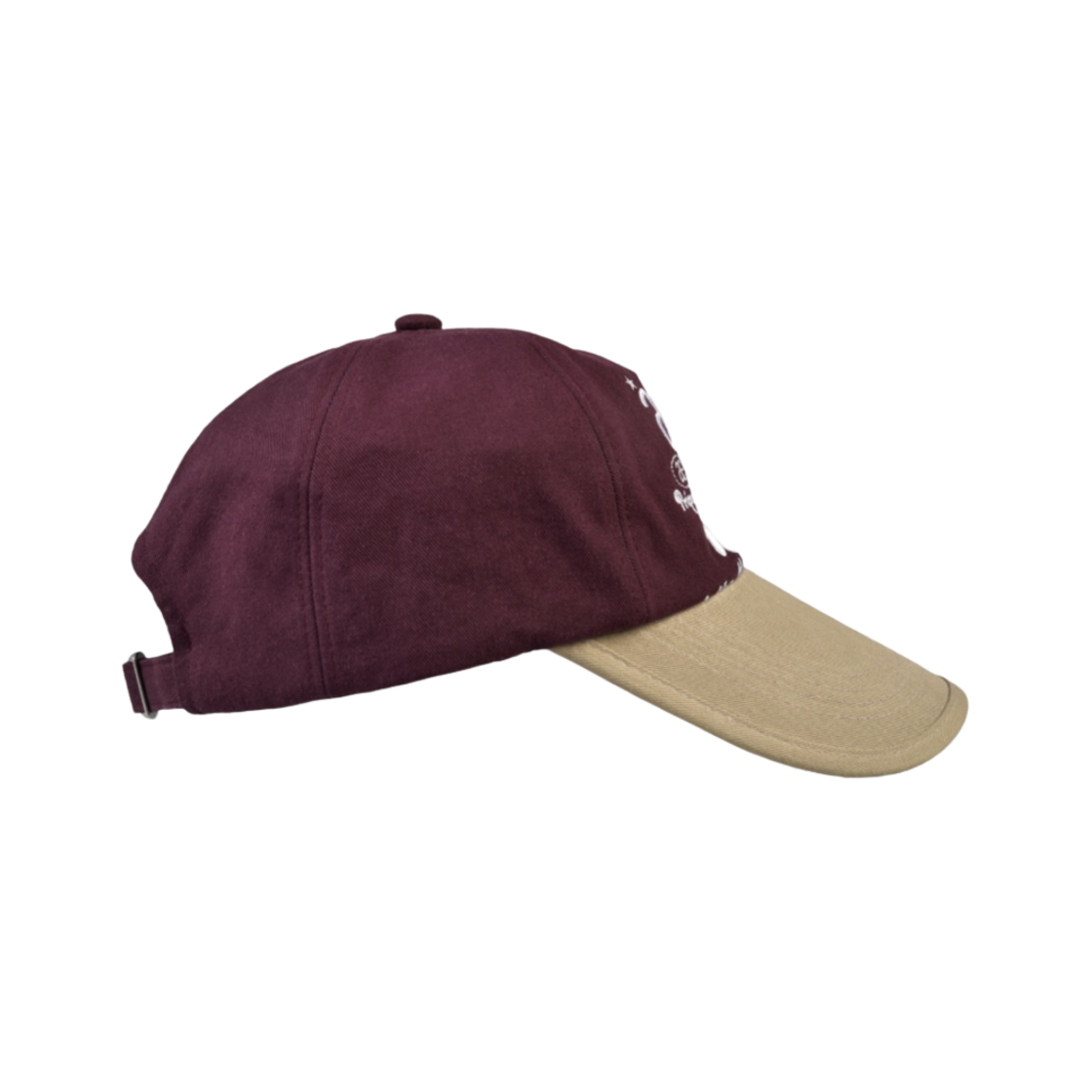에이에이 웹 로고 투 톤 볼 베이지 버건디(Aeae Web Logo Two Tone Ball Cap Beige Burgandy) - 3