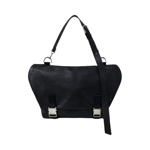 WA232 Haleine Faux Leather Sun Bag Black