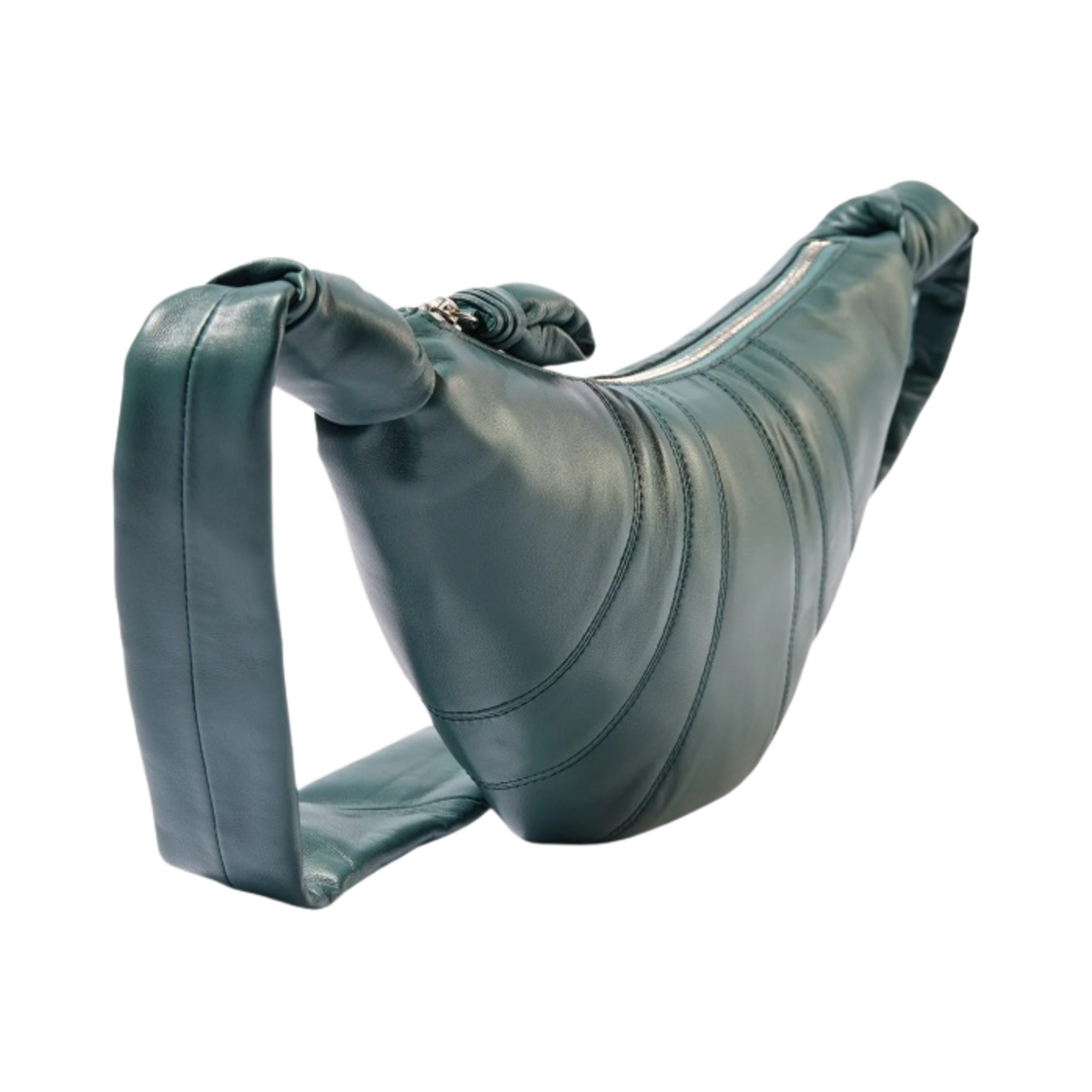 르메르 스몰 크루아상 백 소프트 나파 레더 머틀 그린(Lemaire Small Croissant Bag Soft Nappa Leather Myrtle Green) - 2