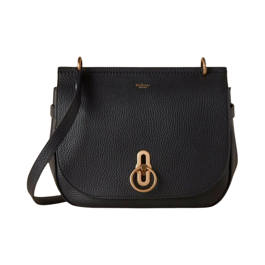 멀버리 헤비 그레인 소프트 앰벌리 사첼 블랙(Mulberry Heavy Grain Soft Amberley Satchel Black) - 1