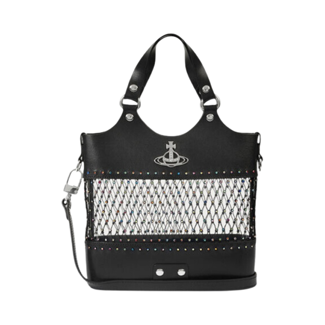 비비안 웨스트우드 록시 크로스바디 핸드백 블랙 크리스탈(Vivienne Westwood Roxy Crossbody Handbag Black Crystal) - 1