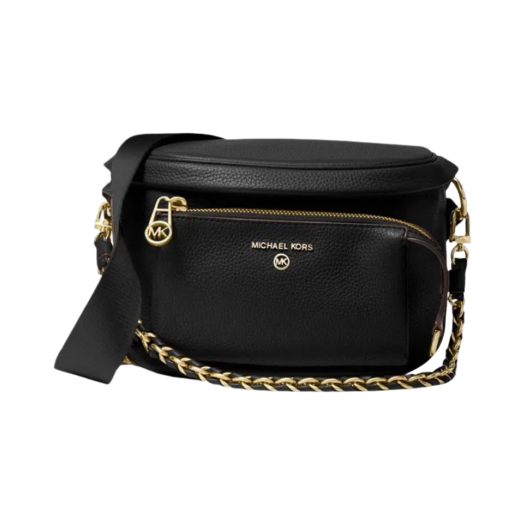 Michael Kors Slater Medium Pebbled Leather Sling Pack Black