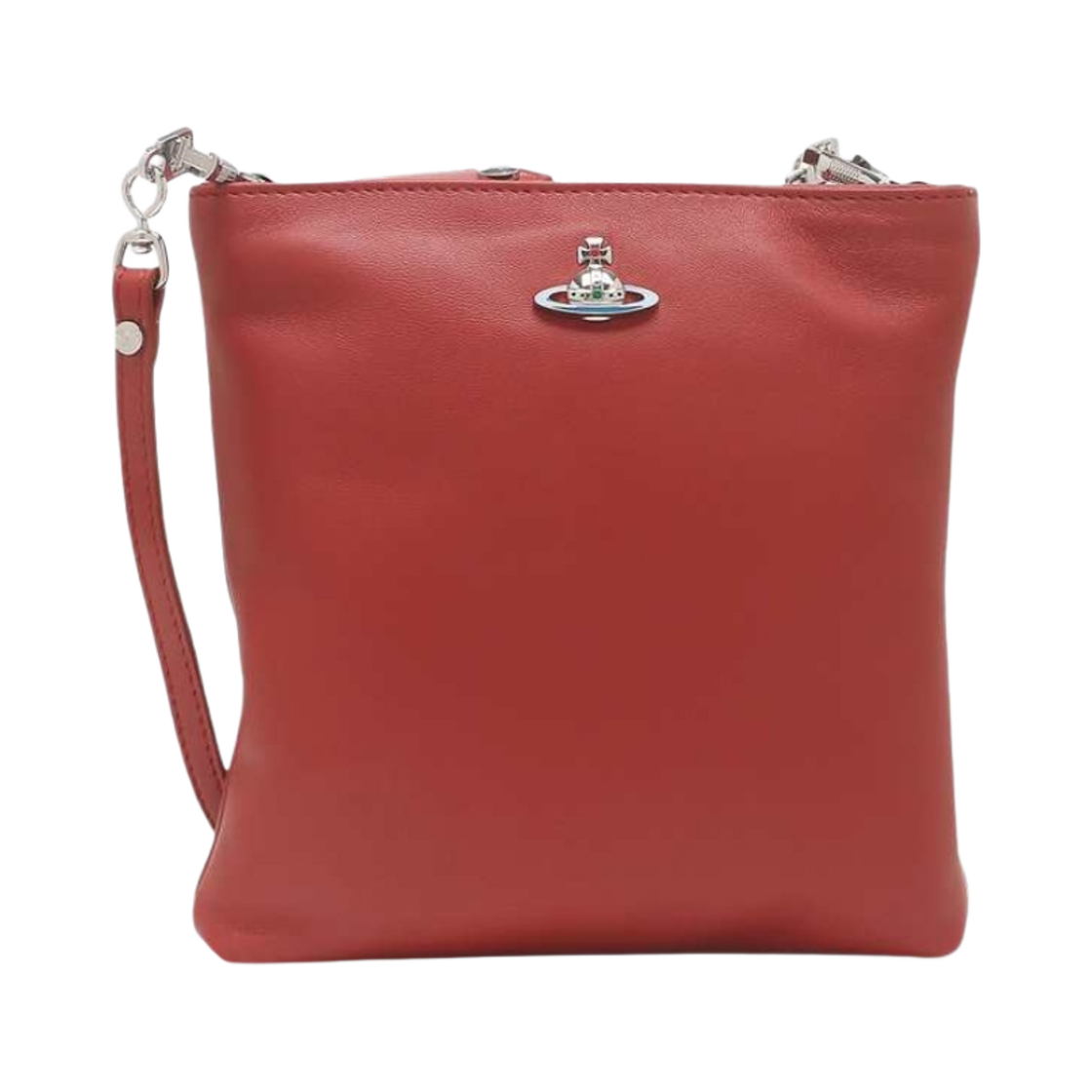51160005-L001L-H406 Vivienne Westwood Squire Square Crossbody Bag Red - 대표 이미지 #1