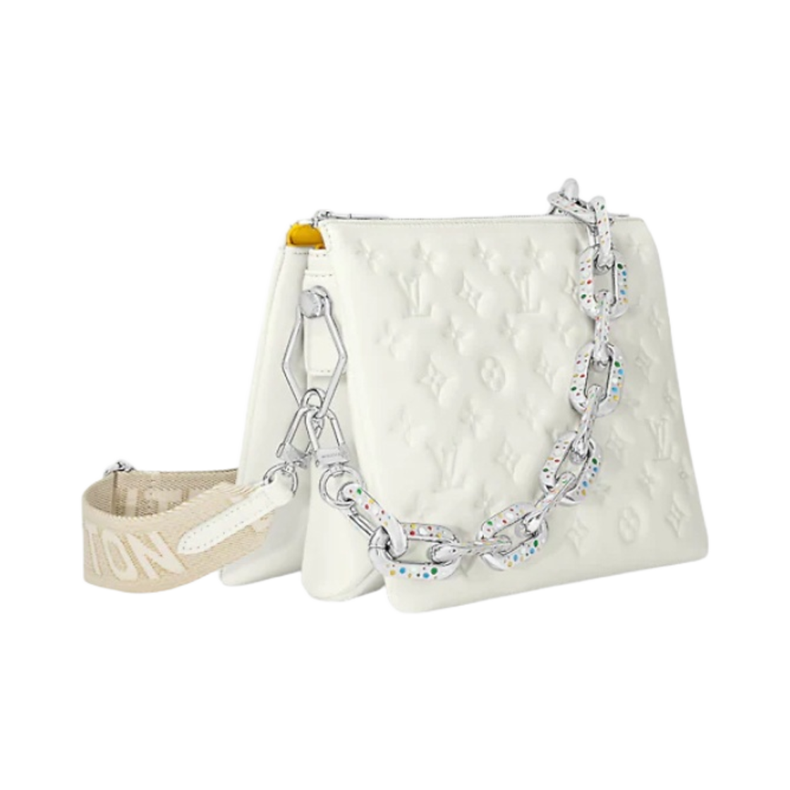 루이비통 x 야요이 쿠사마 쿠상 PM 화이트(Louis Vuitton x YK Coussin PM White) - 2