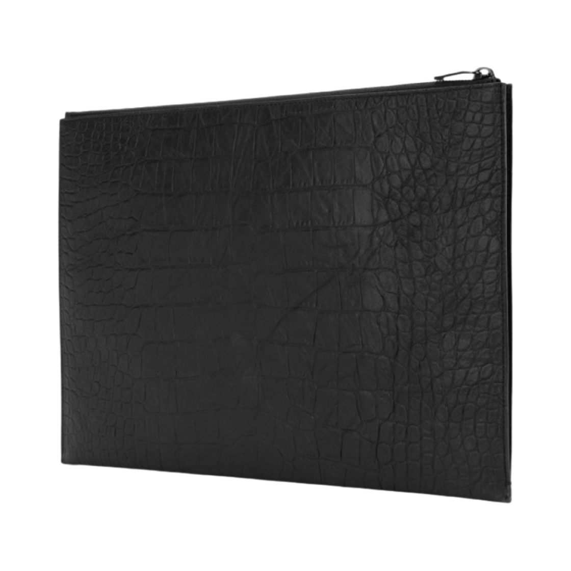 생로랑 크로커다일 엠보스 레더 모노그램 도큐먼트 홀더 블랙(Saint Laurent Monogram Document Holder in Crocodile Embossed Leather Black) - 2