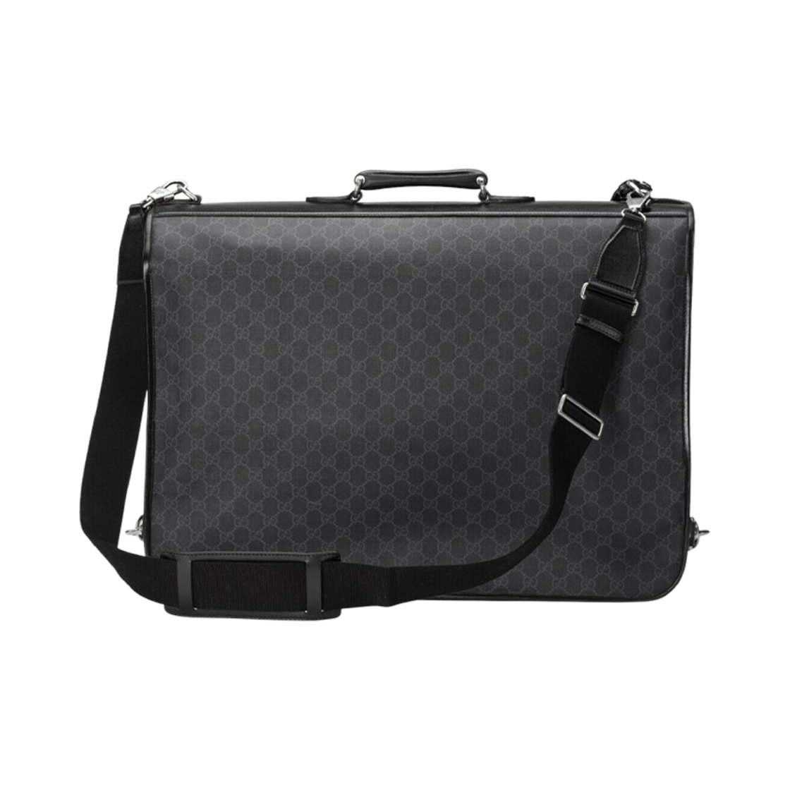 구찌 가먼트 백 스퀘어 인터로킹 G 블랙 GG 슈프림(Gucci Garment Bag with Interlocking G Black GG Supreme) - 3