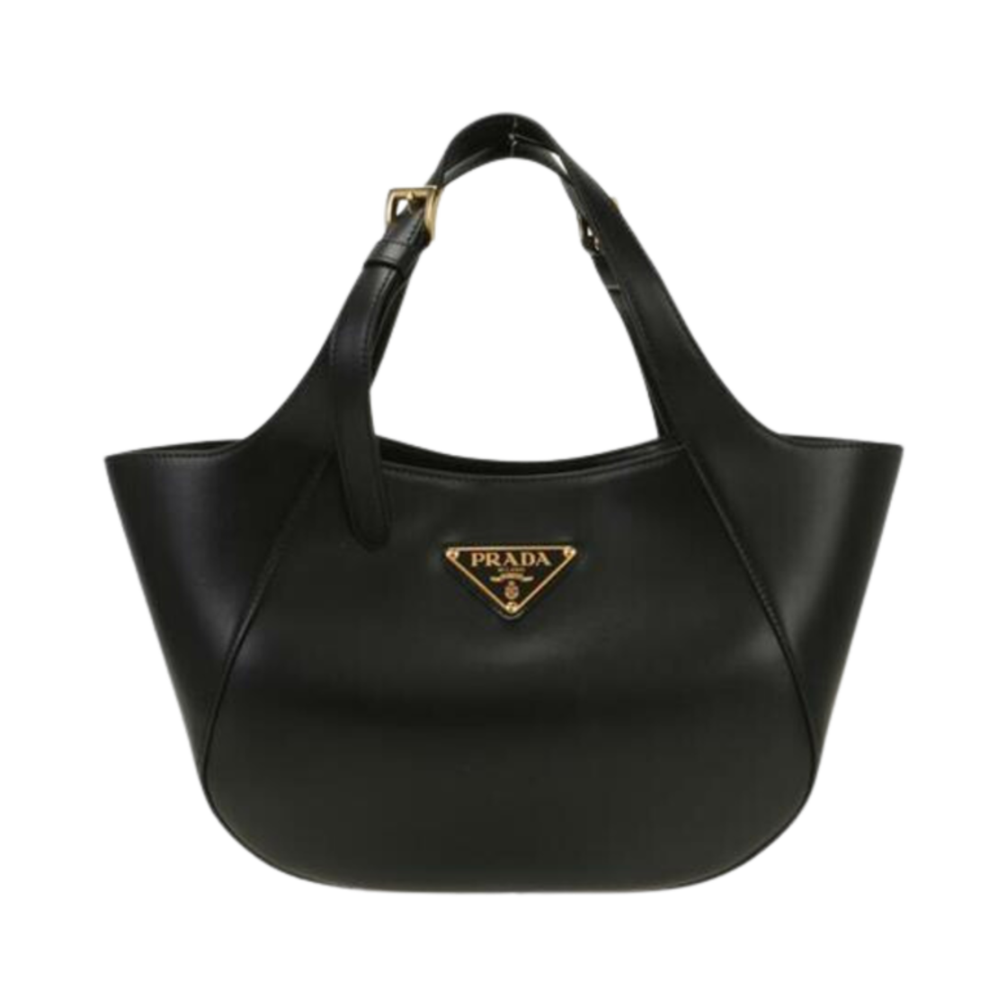 1BG483-2AIX-F0002 Prada Medium Leather Tote Bag Black