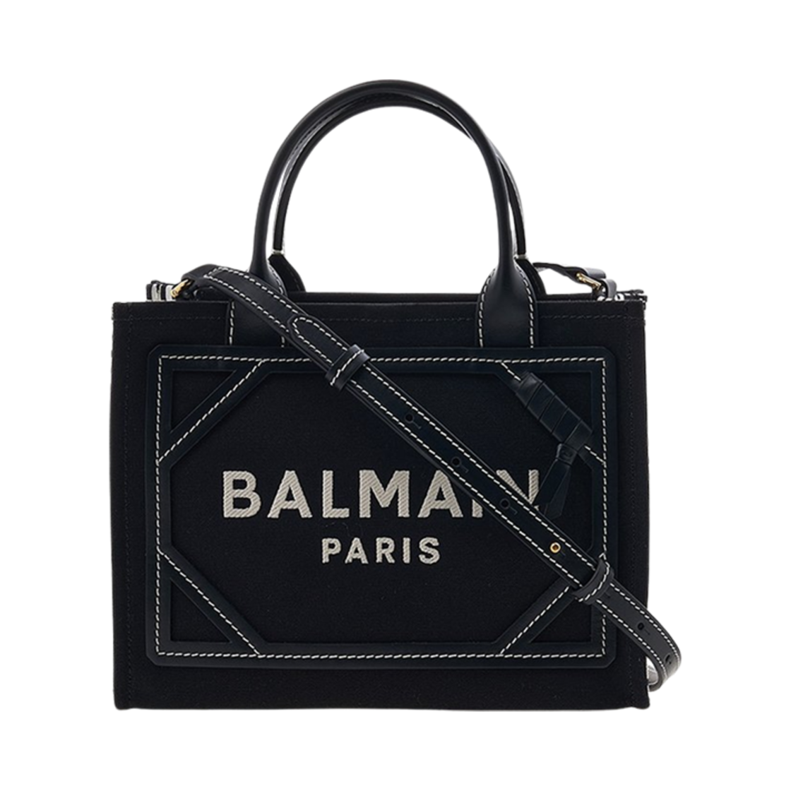 BN1FE809TPACGFE Balmain B-Army Monogram Tote Bag Black