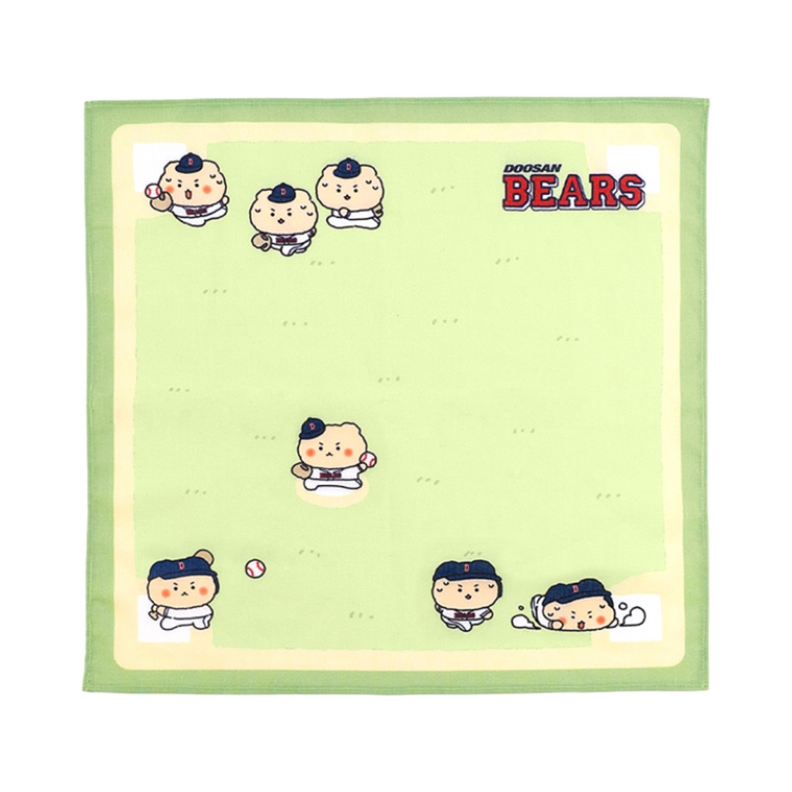 두산 베어스 x 망그러진곰 손수건(Doosan Bears x Manggom Hankerchief)