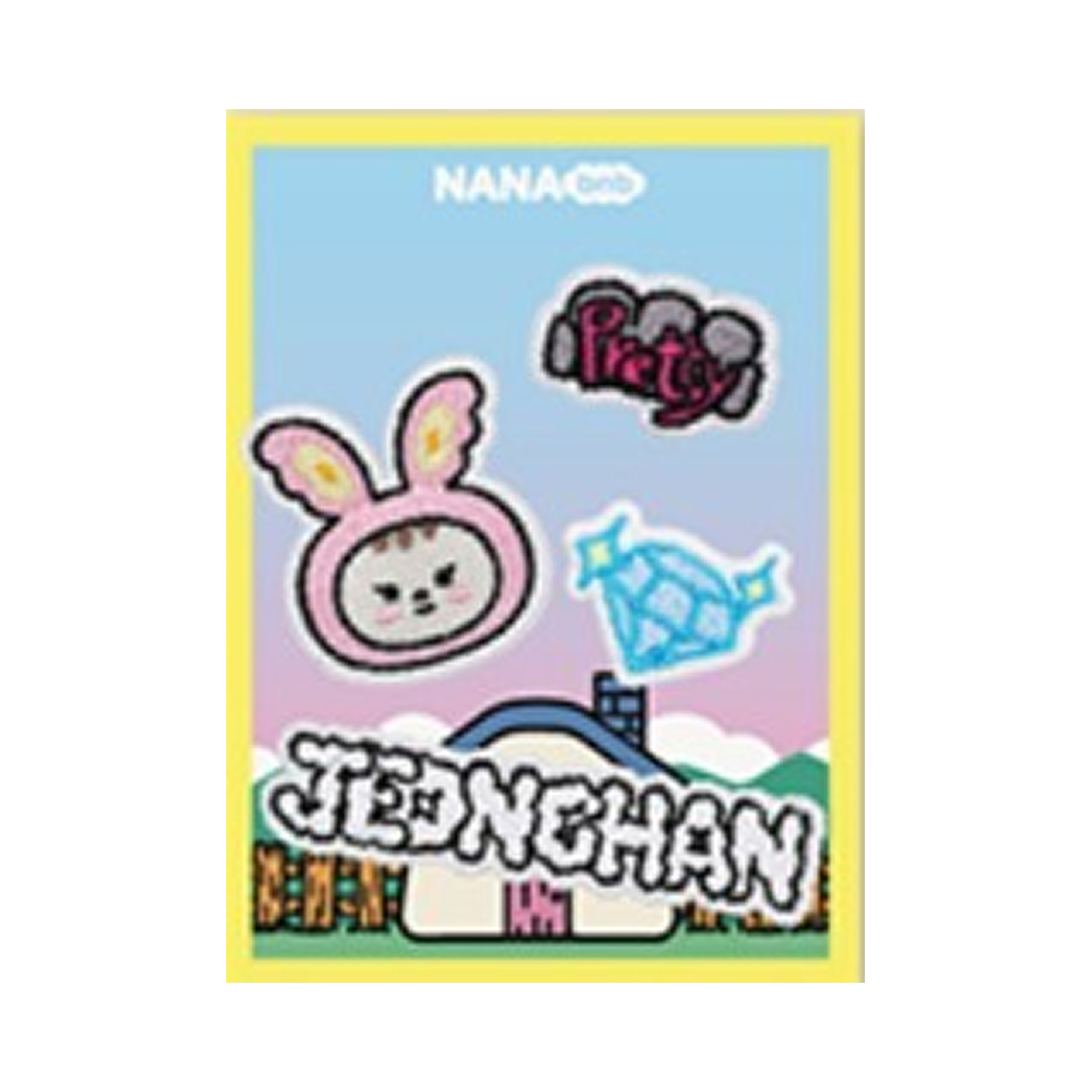 세븐틴 나나민박 벨크로 패치 정한 (4개 세트)(Seventeen NANA bnb Velcro Patch Jeonghan (Set of 4)) - 2