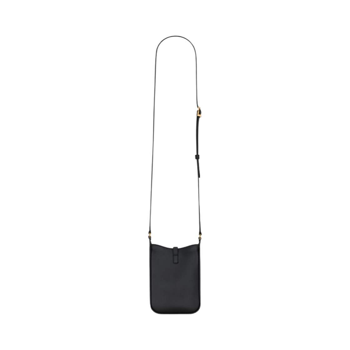 생로랑 르 5 A 7 미니 버티컬 샤이니 레더 블랙(Saint Laurent Le 5 À 7 Mini Vertical In Shiny Leather Black) - 2