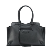 Balenciaga Grained Calfskin Neo Classic Large Handbag Black