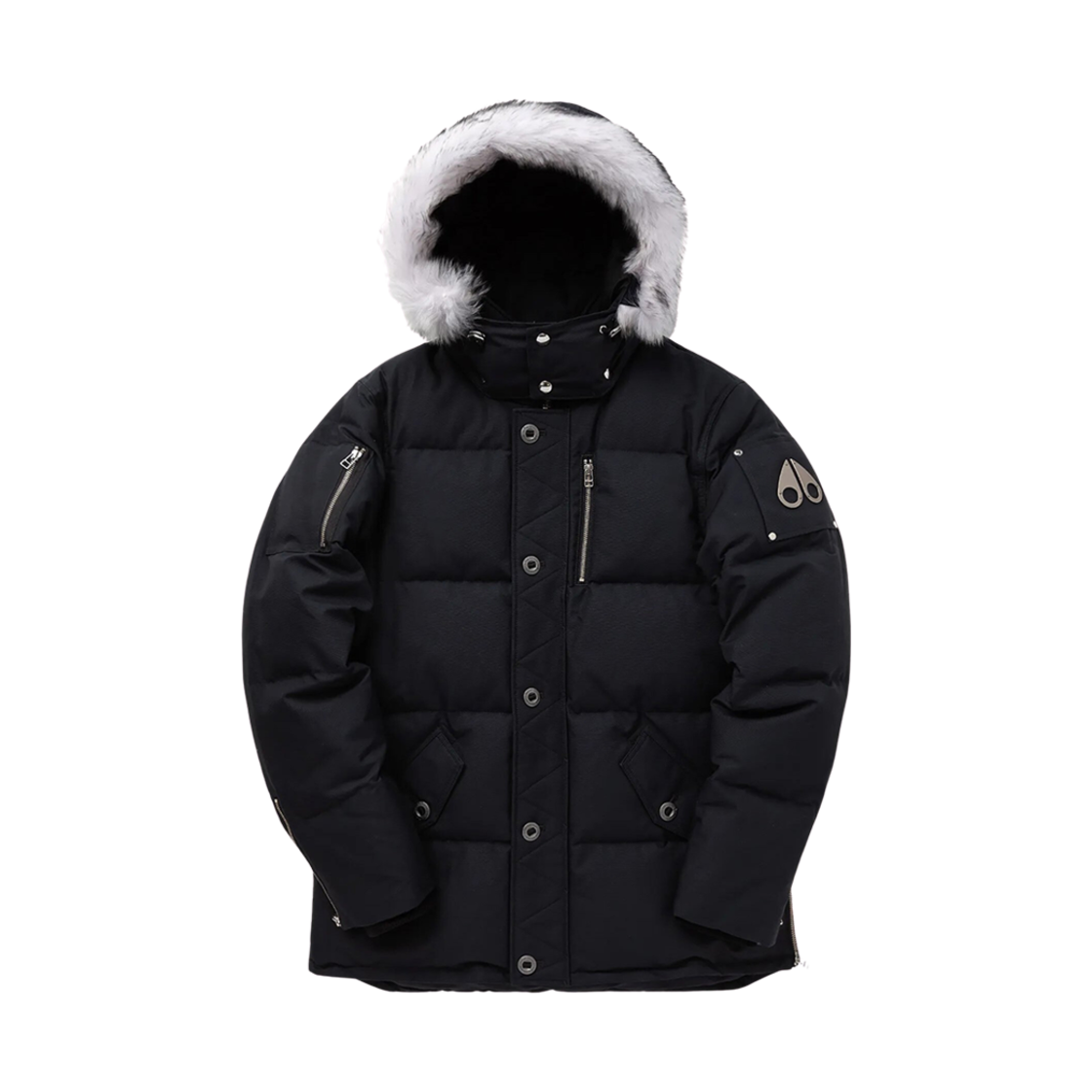 무스너클 오리지널 쓰리쿼터 자켓 내츄럴 셔링 블랙(Moose Knuckles Original Threequarter Jacket Natural Shearling Black)