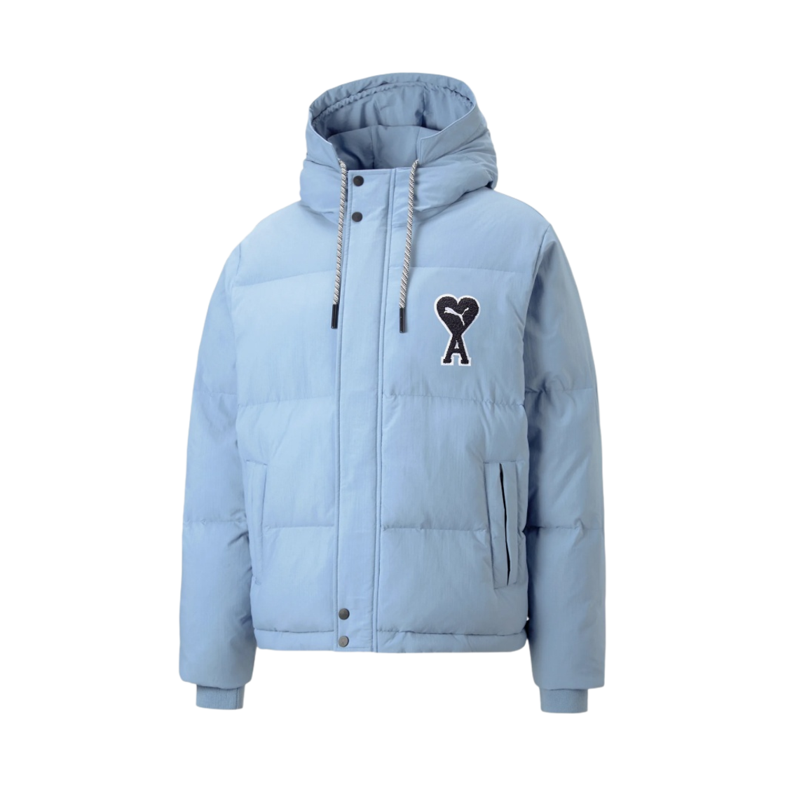 535991-73 Puma x AMI Puffer Jacket Faded Denim