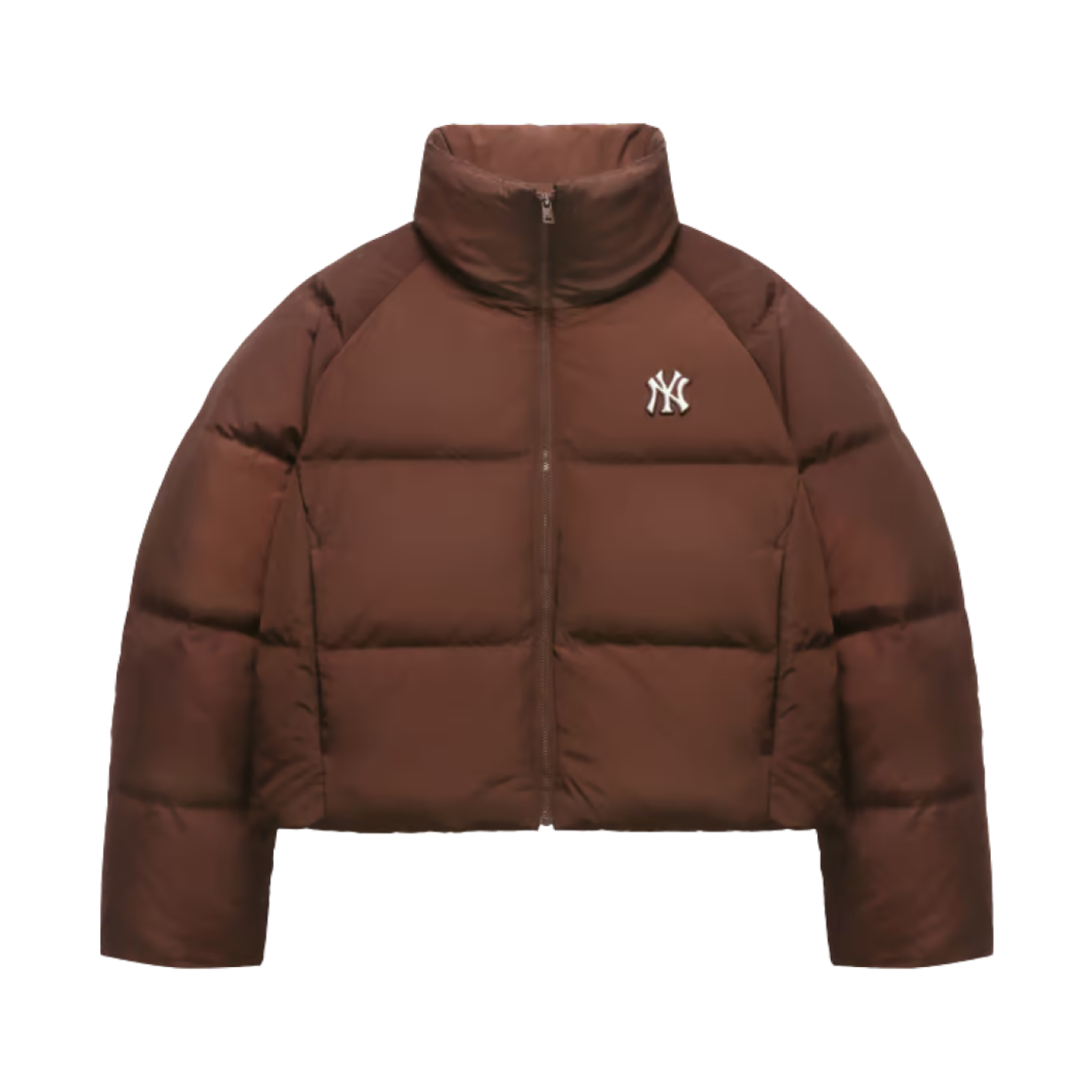 (W) MLB 크롭 커브 푸퍼 자켓 뉴욕 양키스 D.브라운((W) MLB Crop Curve Puffer Jacket New York Yankees D.Brown)