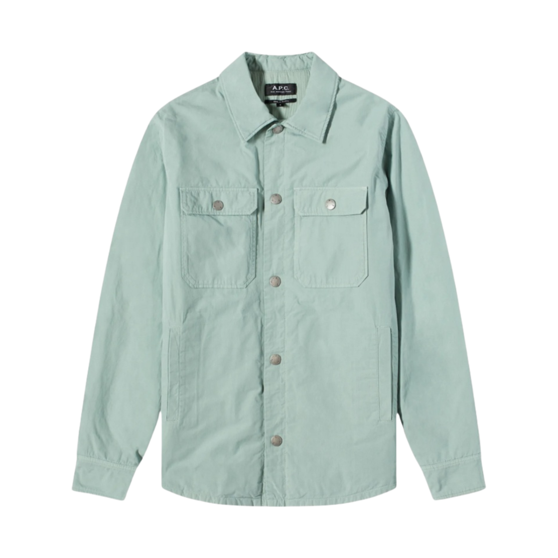 COFAM-H02625-KAC A.P.C. Alex Shirt Jacket Almond Green