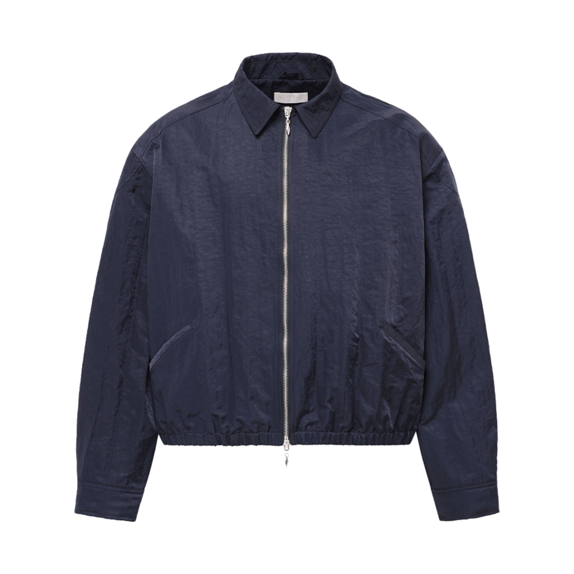 HVRSCJA101NAA Vonvat Shoulder Pad Zip-up Shirt Jacket Navy