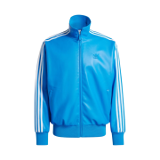 Adidas Faux Leather Adicolor 3S Loose Firebird Tracksuit Jacket Blue Bird - KR Sizing