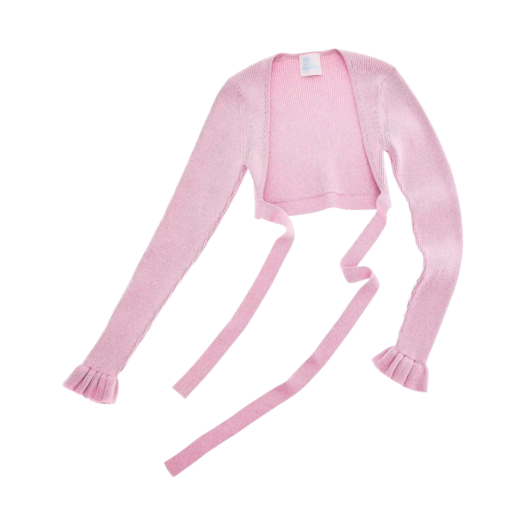 (W) Heaven by Marc Jacobs x Sandy Liang Sparkly Bolero Pink