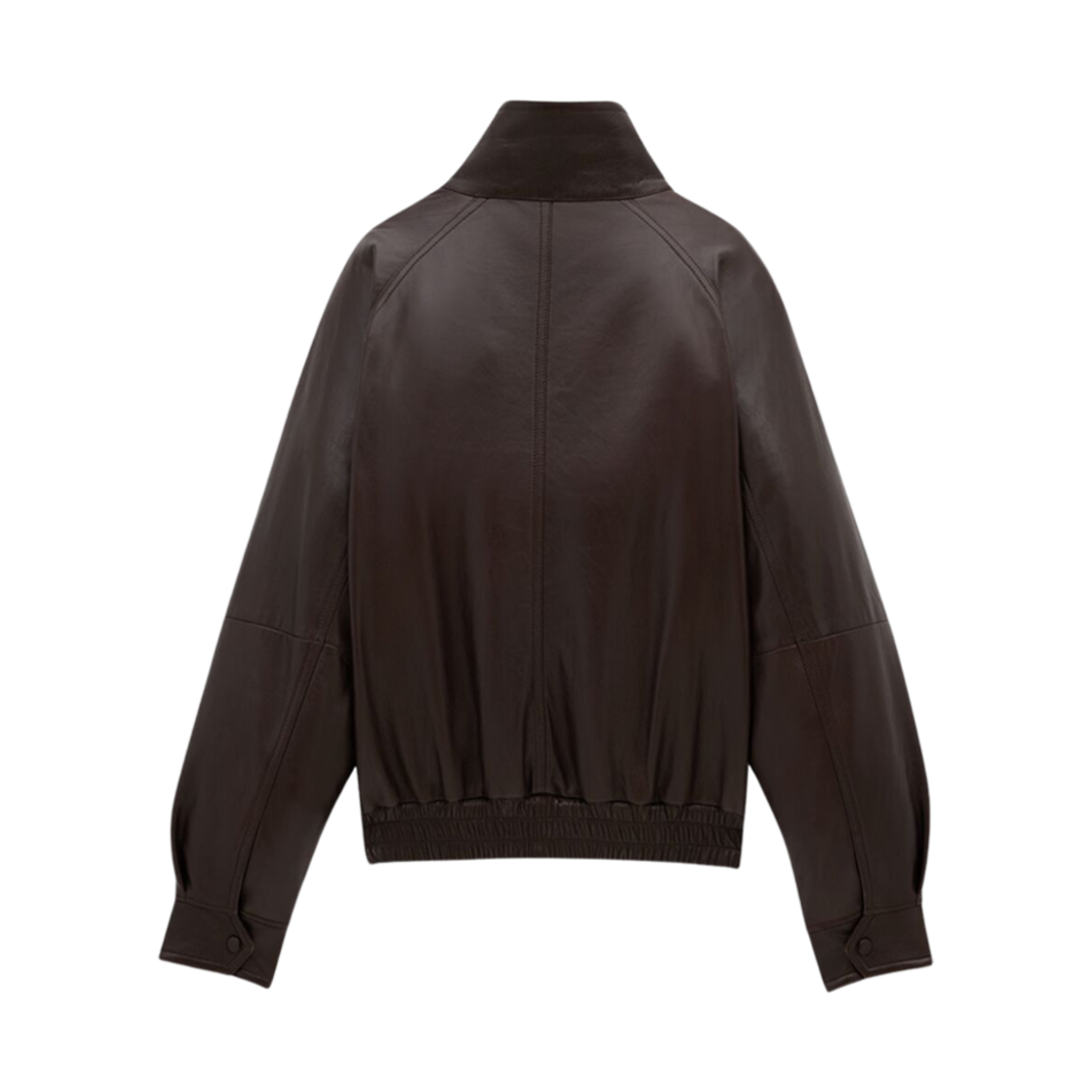 (W) 생로랑 봄버 자켓 램스킨 마론((W) Saint Laurent Bomber Jacket In Lambskin Marron) - 3