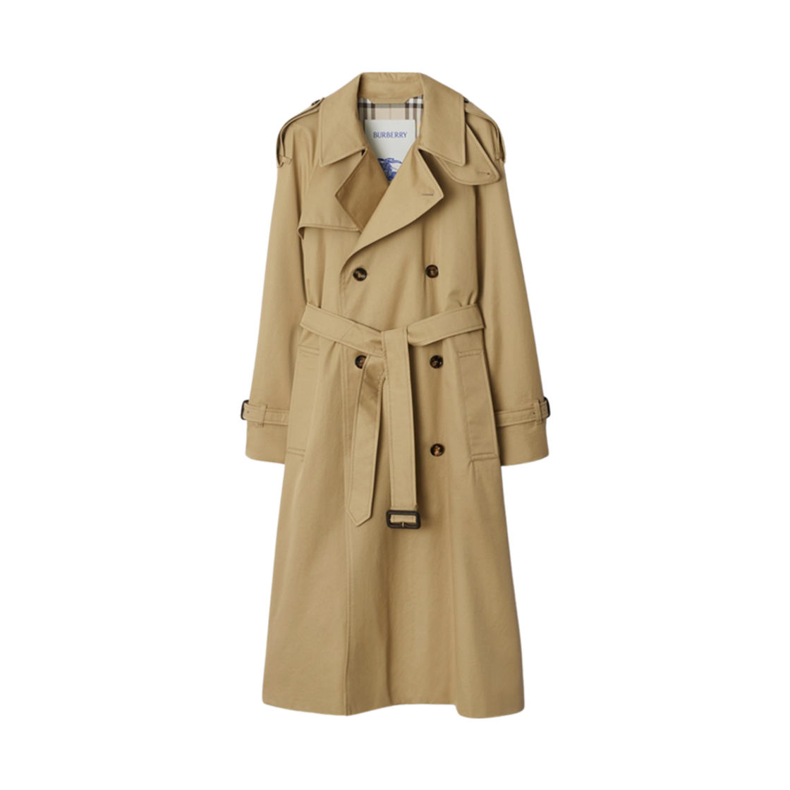 8104711 (W) Burberry Long Castleford Trench Coat Beige