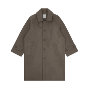 Undermycar Majanne Multi Button Oversized Wool Coat Kelp - 22FW