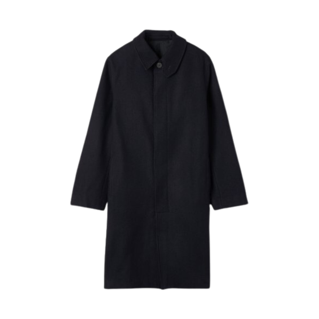 스튜디오 니콜슨 몬디알 브러쉬드 울 코트 네이비(Studio Nicholson Mondial Brushed Wool Coat Navy)