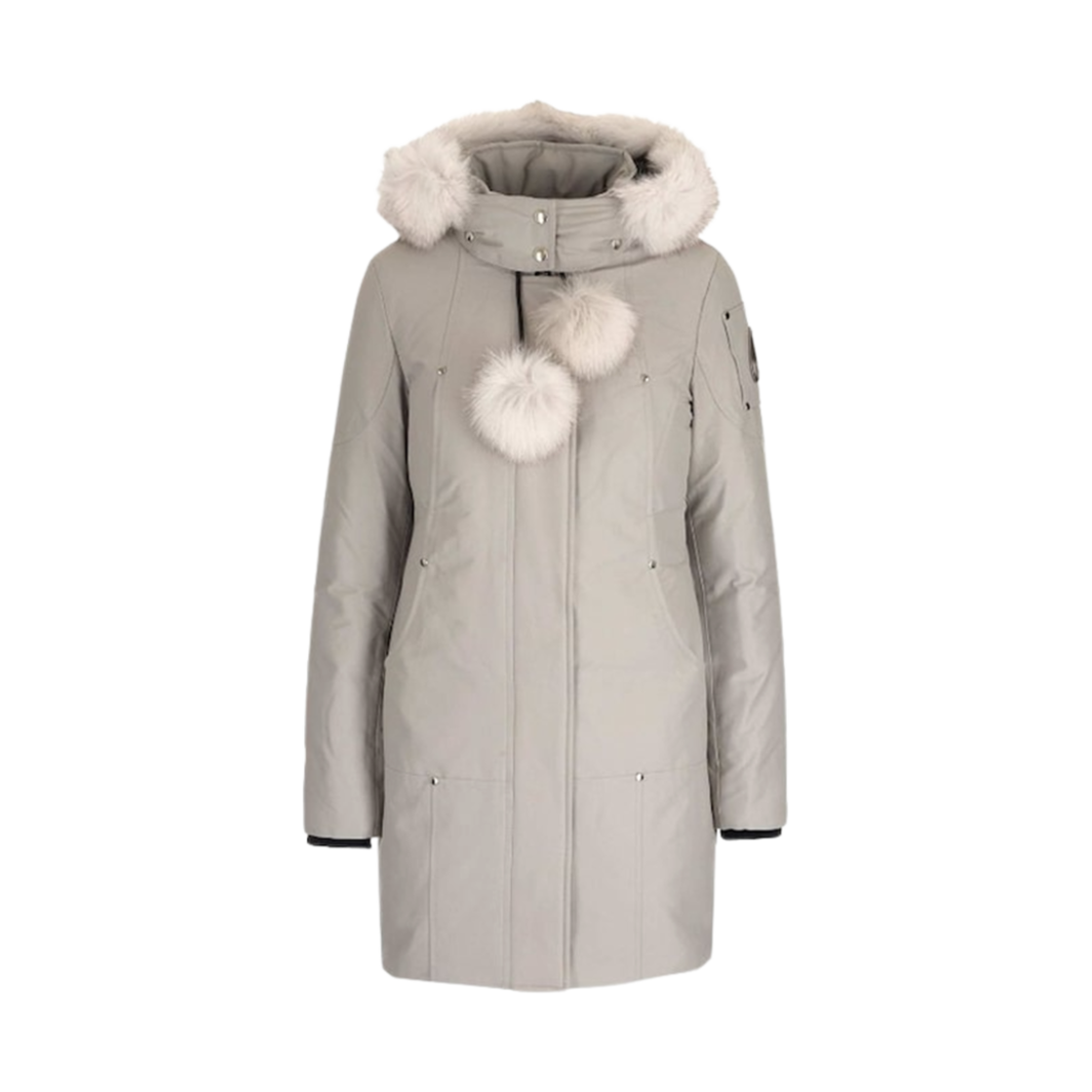 (W) 무스너클 스털링 파카 내츄럴 폭스 퍼 스톰 그레이((W) Moose Knuckles Stirling Parka Natural Fox Fur Storm Grey) - 1