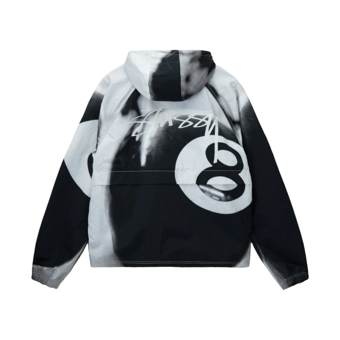 스투시 8볼 비치 쉘 자켓 그레이스케일(Stussy 8 Ball Beach Shell Jacket Greyscale) - 2