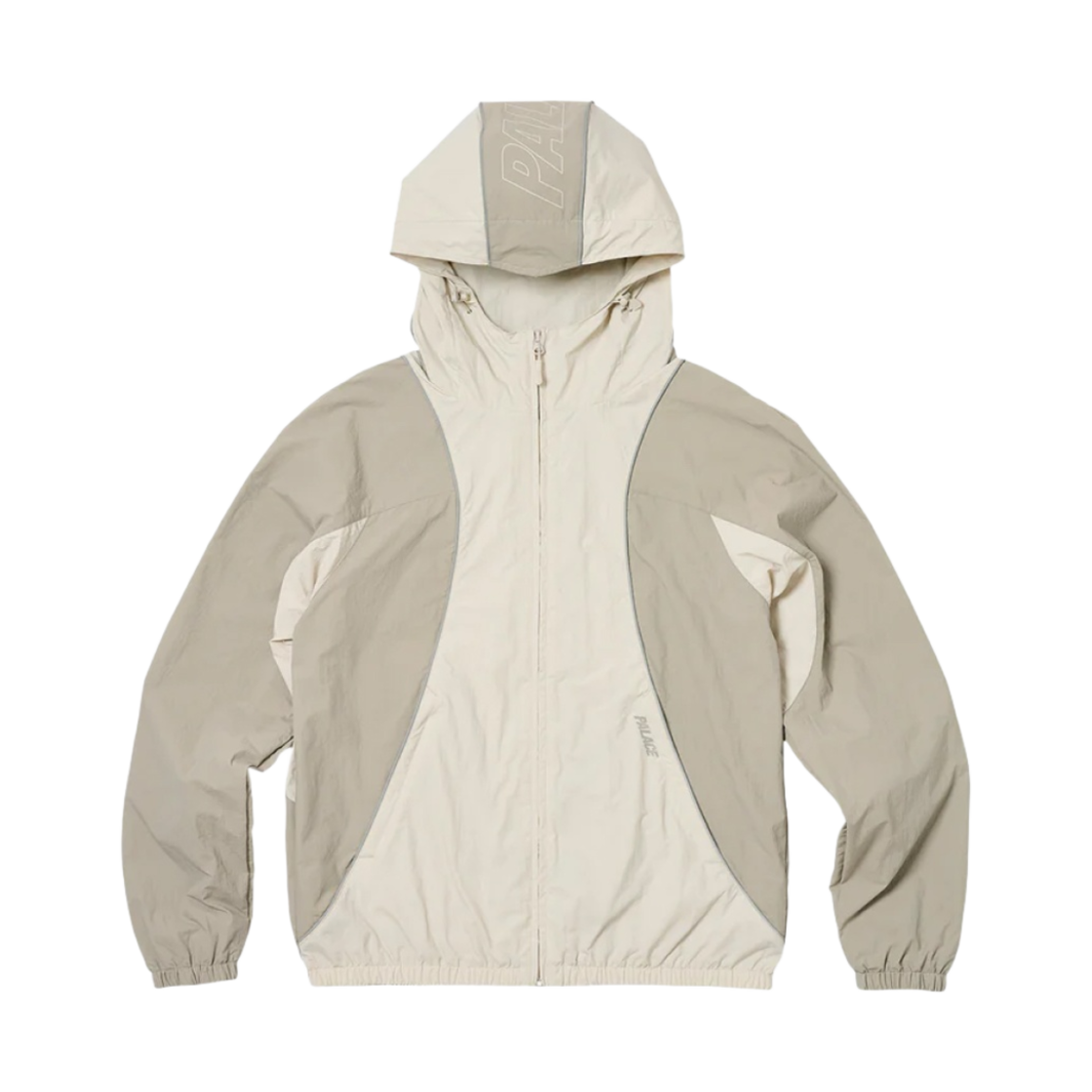 팔라스 폰트 집 쉘 자켓 스톤 그레이 - 23SS(Palace Font Zip Shell Jacket Stone Grey - 23SS) - 1