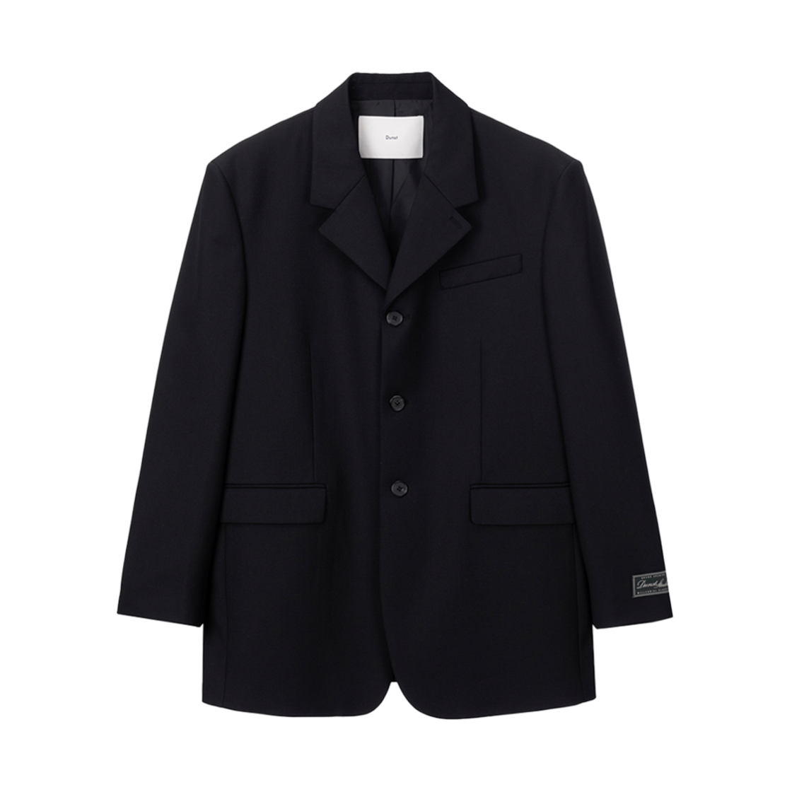 UDJA5A103BK Dunst Unisex 3 Button Wool Blazer Black