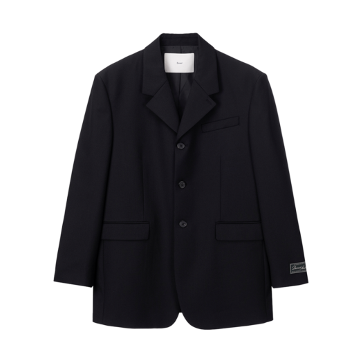 UDJA5A103BK Dunst Unisex 3 Button Wool Blazer Black