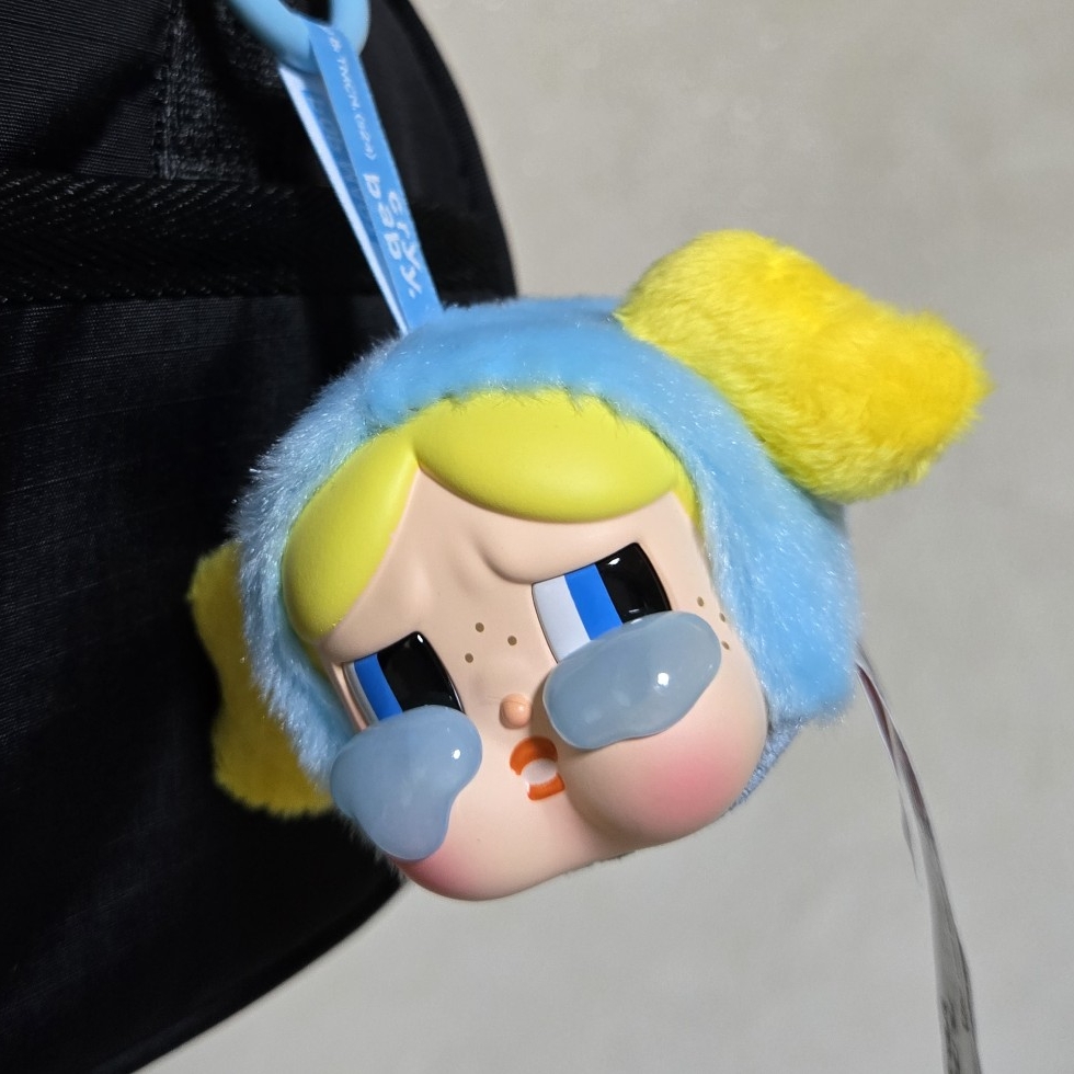 Pop Mart Crybaby x Powerpuff Girls Series Keyring Bubbles (Opened Case) 착용 스타일