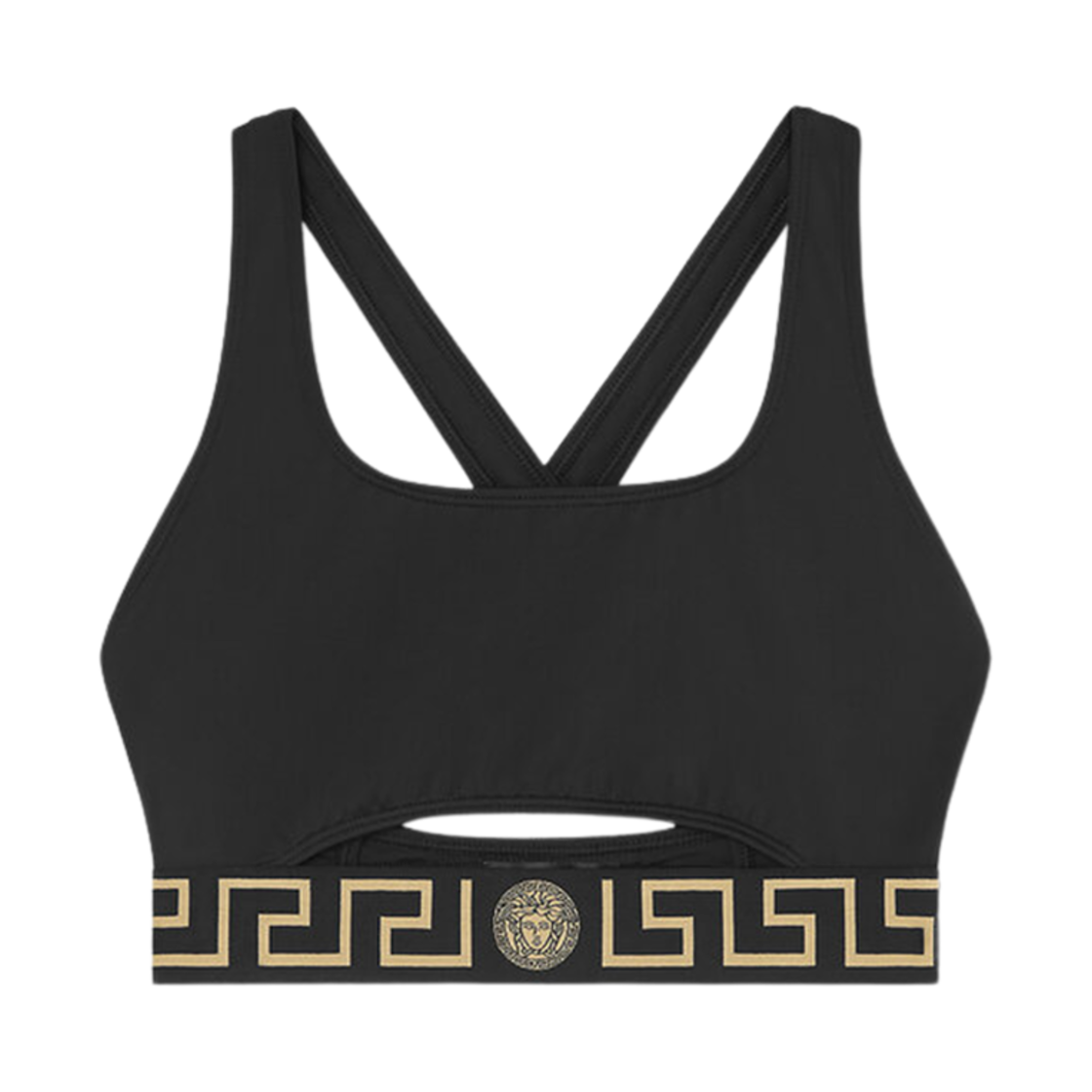 1015860-1A11119-1B000 (W) Versace Greca Border Bikini Top Black