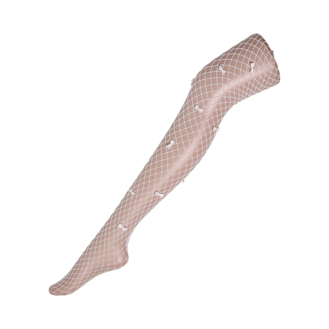 오니뗄라 메쉬 리본 타이즈 화이트(Onnitella Mesh Ribbon Tights White)