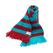 Thevinylhouse Mohair Striped Scarf Red