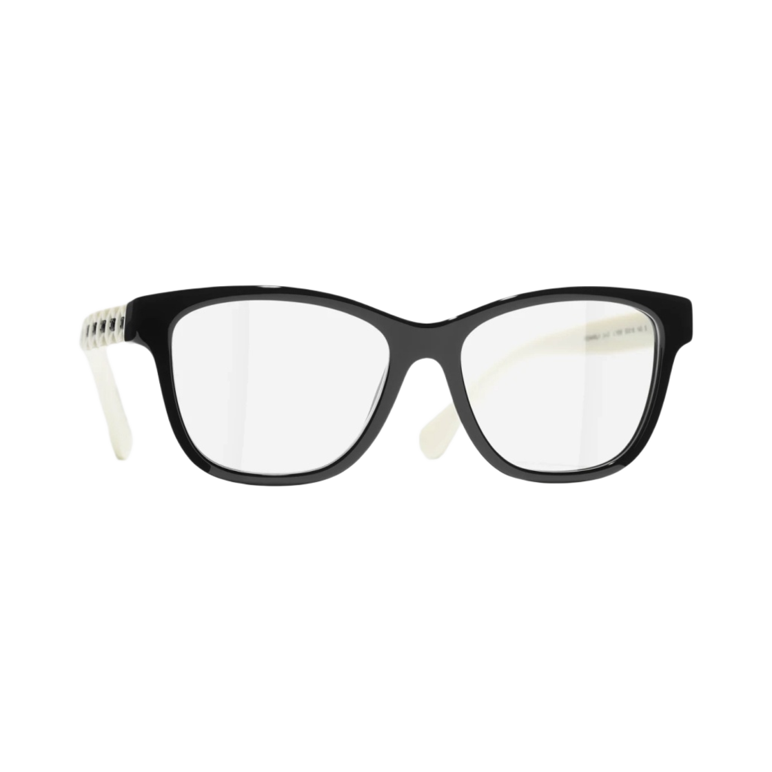 샤넬 스퀘어 프레임 아세테이트 & 블랙 화이트(Chanel Square Eyeglasses Acetate & Black White) - 2
