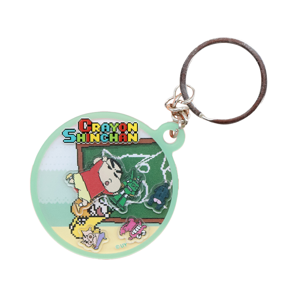 대원미디어 짱구는못말려 픽셀짱구 아크릴 쉐이커 키링(Daewonmedia Crayon Shin Chan Pixel Shin-Chan Acrylic Shaker Keyring)